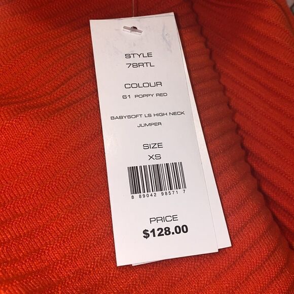 ✨ French Connection Baby Soft Ribbed Poppy Funnel Neck Sweater✨ - Picture 10 of 11